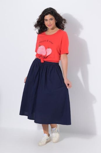 Plus size veliki brojevi Suknja midi elastičnog struka za punije