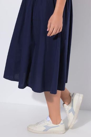 Plus size veliki brojevi Suknja midi elastičnog struka za punije