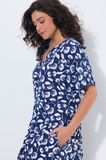 Plus size veliki brojevi Haljina midi kratkih rukava za punije