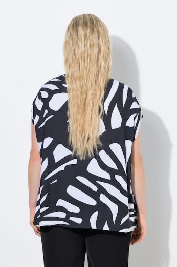 Plus size veliki brojevi Tunika kratkih rukava šireg kroja za punije