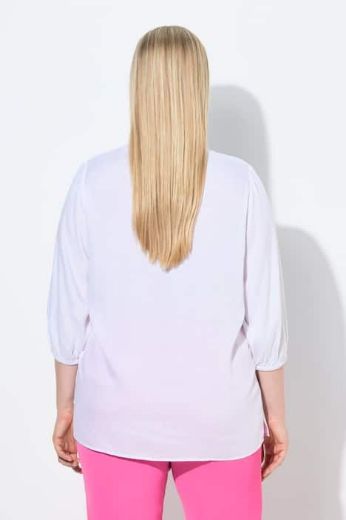 Plus size veliki brojevi Bluza 3/4 rukavi s naborima za punije