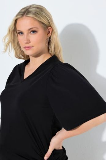 Plus size veliki brojevi Majica kratkih rukava V izreza za punije