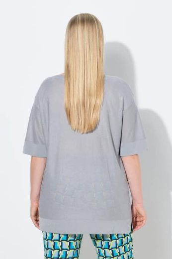 Plus size veliki brojevi Pulover kratkih rukava šireg kroja za punije