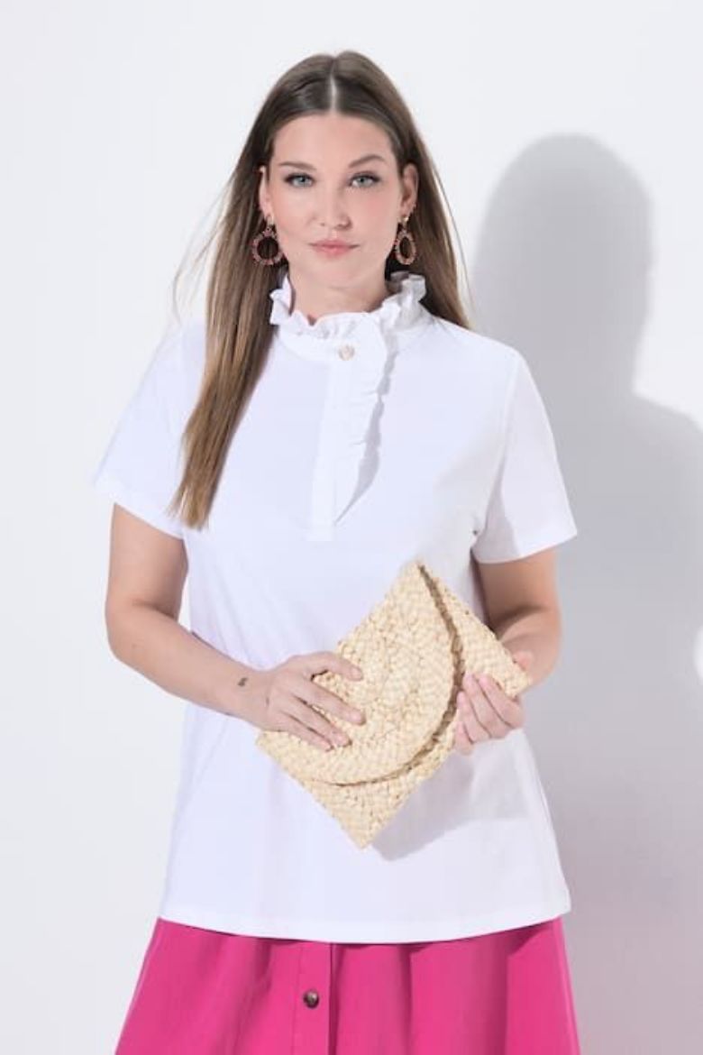 Plus size veliki brojevi Majica kratkih rukava s ukrasom za punije