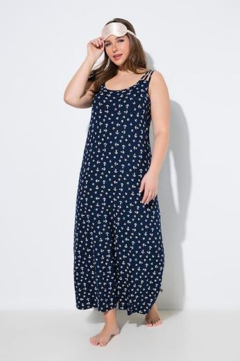 Plus size veliki brojevi Spavaćica bez rukava okruglog izreza za punije