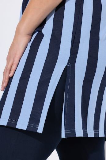 Plus size veliki brojevi Tunika bez rukava prugasta za punije