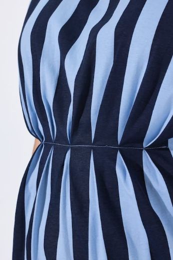 Plus size veliki brojevi Tunika bez rukava prugasta za punije