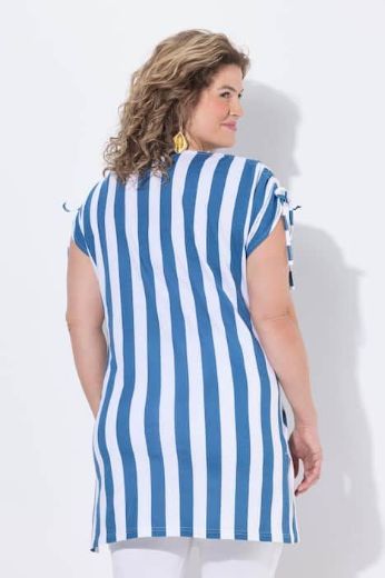Plus size veliki brojevi Tunika bez rukava prugasta za punije