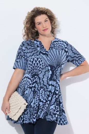 Plus size veliki brojevi Majica kratkih rukava s izrezom za punije