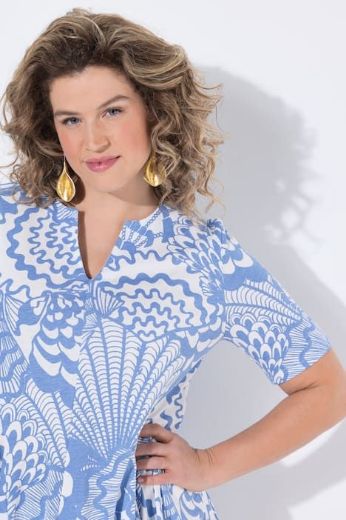 Plus size veliki brojevi Majica kratkih rukava s izrezom za punije