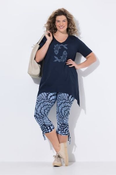 Veliki brojevi Majica kratkih rukava pamučna moda za punije