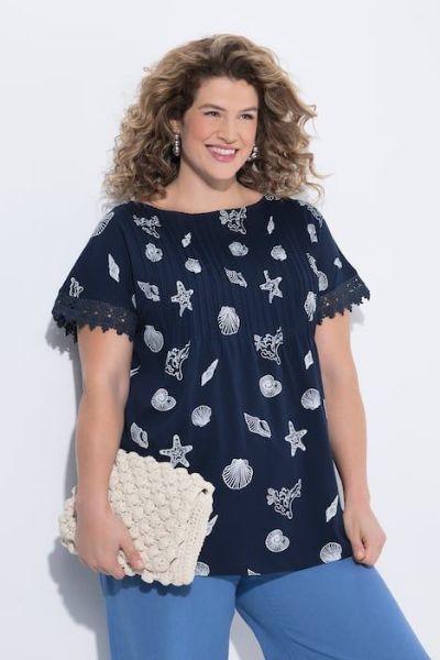 Veliki brojevi Majica kratkih rukava pamučna moda za punije