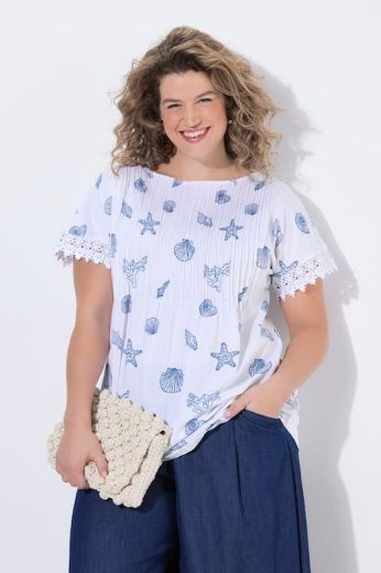 Plus size veliki brojevi Majica kratkih rukava pamučna za punije