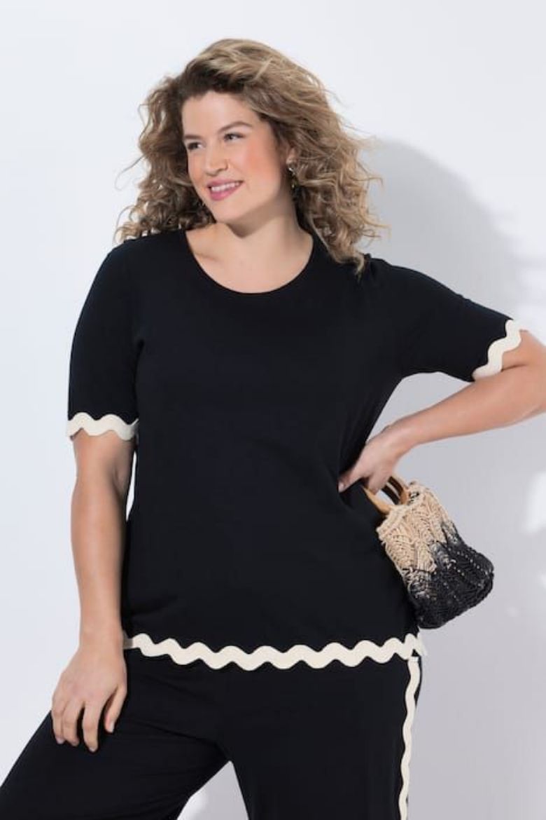 Plus size veliki brojevi Majica kratkih rukava pamučna za punije