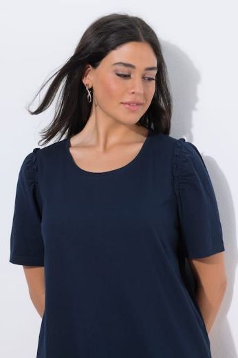 Plus size veliki brojevi Majica kratkih rukava A kroja okruglog izreza za punije