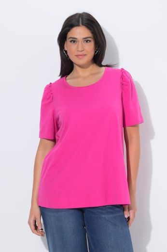 Plus size veliki brojevi Majica kratkih rukava A kroja okruglog izreza za punije