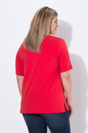 Plus size veliki brojevi Majica kratkih rukava četvrtasti izrez za punije