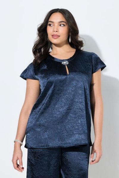 Veliki brojevi Bluza kratkih rukava A kroja moda za punije