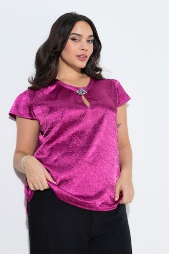 Plus size veliki brojevi Bluza kratkih rukava A kroja za punije