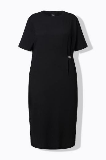 Plus size veliki brojevi Haljina midi kratkih rukava za punije