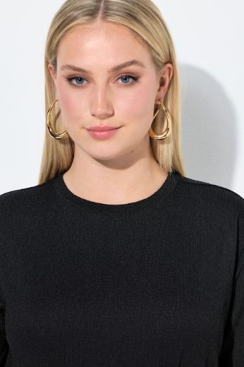 Plus size veliki brojevi Haljina midi kratkih rukava za punije