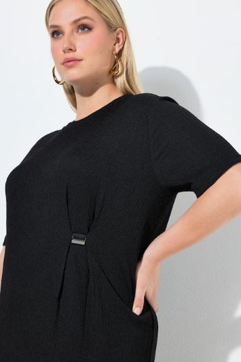 Plus size veliki brojevi Haljina midi kratkih rukava za punije