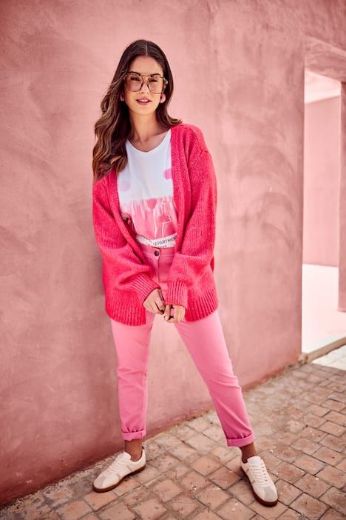 Plus size veliki brojevi Kardigan pleteni otvorenog kroja za punije