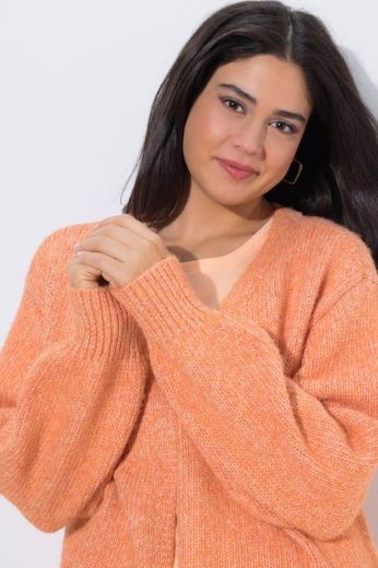 Plus size veliki brojevi Kardigan pleteni otvorenog kroja za punije