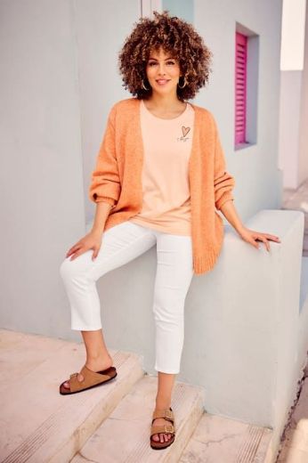 Plus size veliki brojevi Kardigan pleteni otvorenog kroja za punije