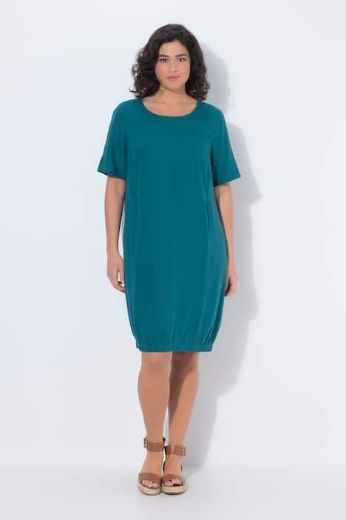 Plus size veliki brojevi Haljina midi kratkih rukava A kroja za punije