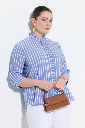 Plus size veliki brojevi Bluza 3/4 rukava A kroja za punije