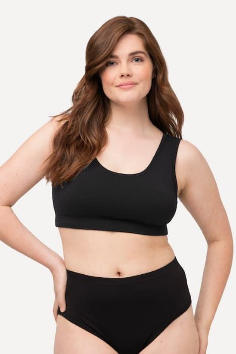 Plus size veliki brojevi Grudnjak bez žica širokih naramenica za punije