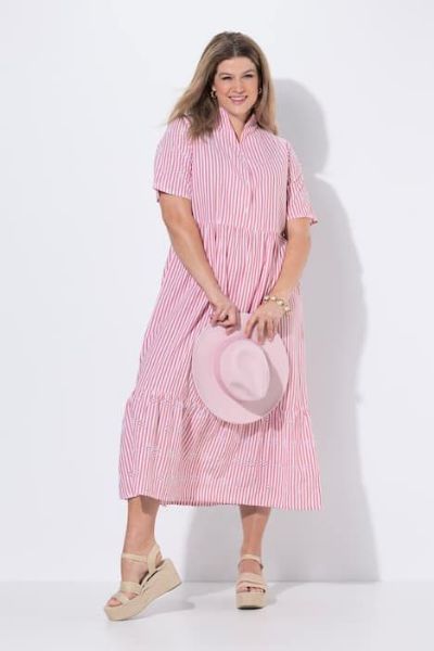 Veliki brojevi Haljina maxi kratkih rukava A kroja moda za punije