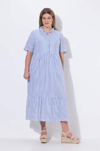 Plus size veliki brojevi Haljina maxi kratkih rukava A kroja za punije