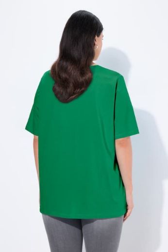 Plus size veliki brojevi Majica V izreza A kroja kratkih rukava za punije