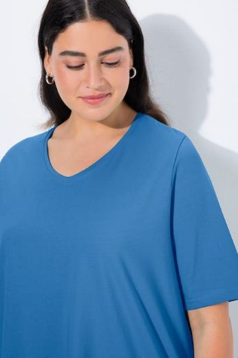 Plus size veliki brojevi Majica V izreza A kroja kratkih rukava za punije