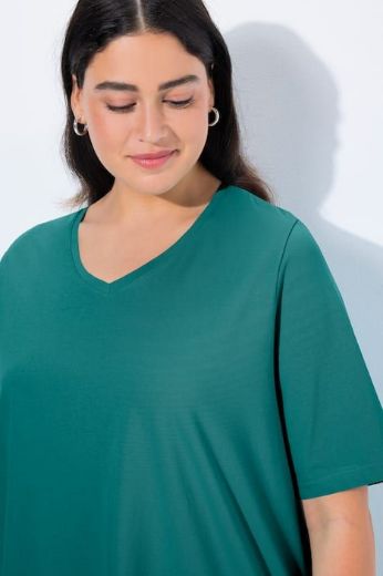 Plus size veliki brojevi Majica V izreza A kroja kratkih rukava za punije