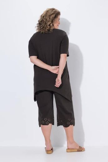 Plus size veliki brojevi Majica kratkih rukava asimetrična s ukrasnim vezom za punije