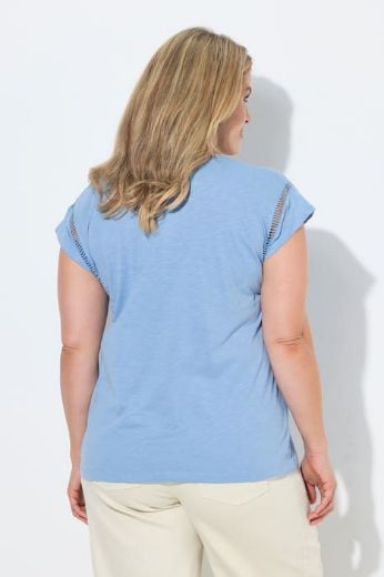 Plus size veliki brojevi Majica kratkih rukava V ovratnika za punije