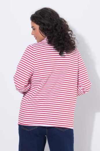Plus size veliki brojevi Sako na pruge za punije