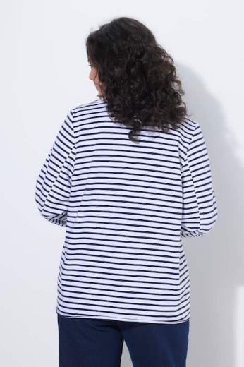Plus size veliki brojevi Sako na pruge za punije