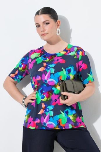 Plus size veliki brojevi Majica kratkih rukava okruglog ovratnika za punije