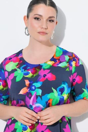 Plus size veliki brojevi Majica kratkih rukava okruglog ovratnika za punije