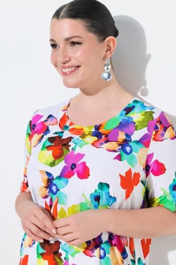 Plus size veliki brojevi Majica kratkih rukava okruglog ovratnika za punije