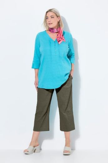 Plus size veliki brojevi Hlače skraćenih širokih nogavica za punije