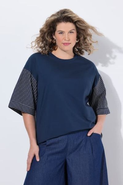 Veliki brojevi Majica 3/4 rukava moda za punije