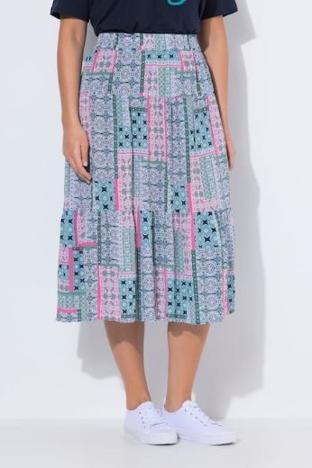 Plus size veliki brojevi Suknja midi A kroja za punije