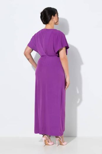 Plus size veliki brojevi Haljina maxi kratkih rukava V izreza za punije