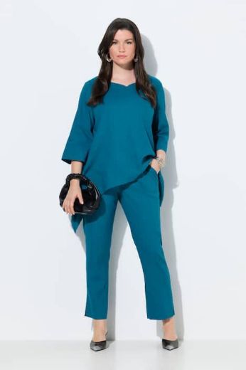 Plus size veliki brojevi Hlače lanene za punije