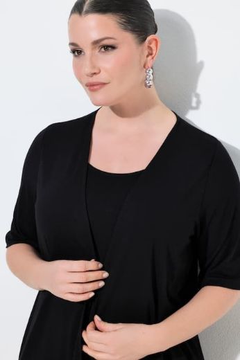 Plus size veliki brojevi Majica kratkih rukava 2 u 1 za punije